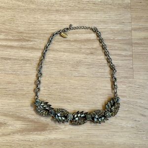 Statement jeweled necklace